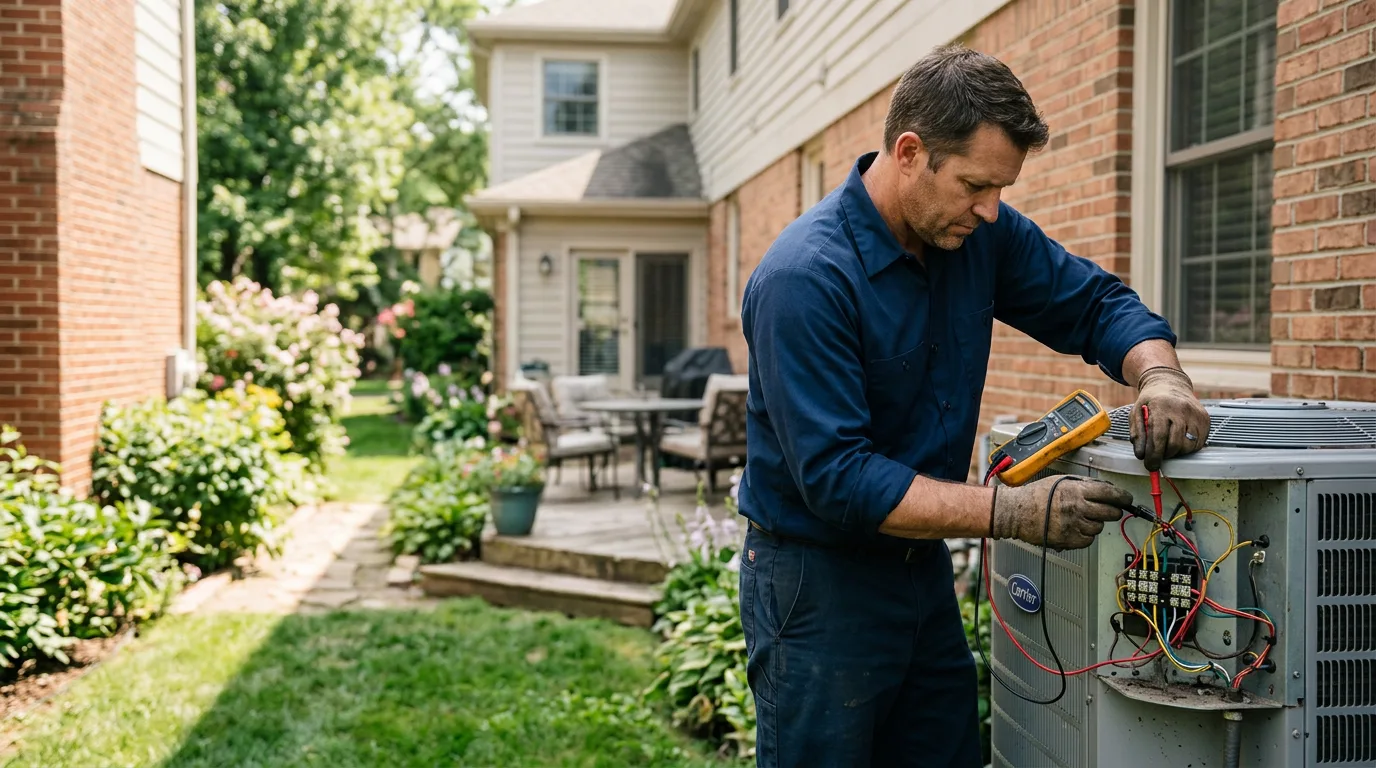 HVAC technician working near Oregon, WI